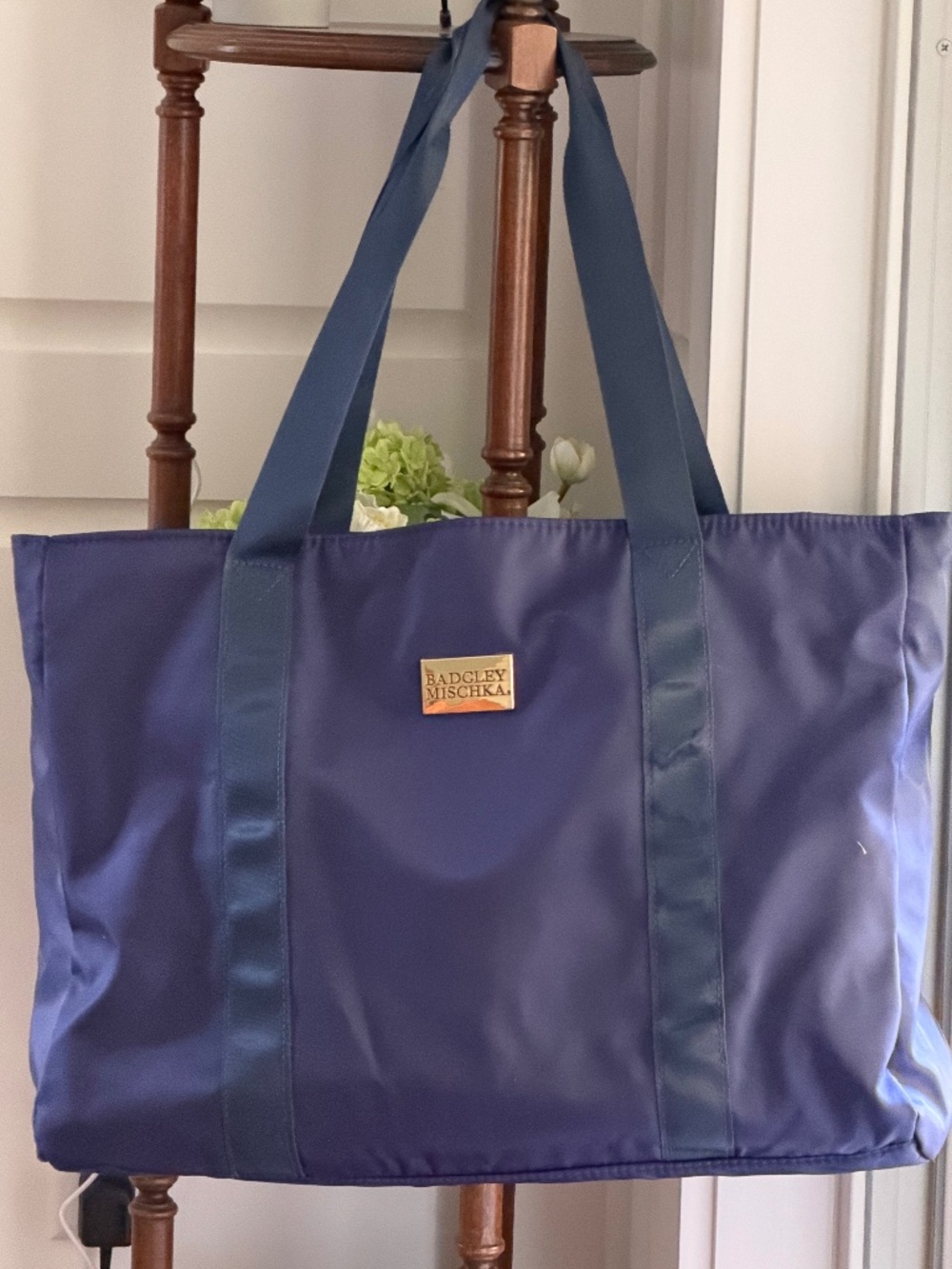 NWOT Badgley Mischka Nylon Travel Tote Weekender Bag